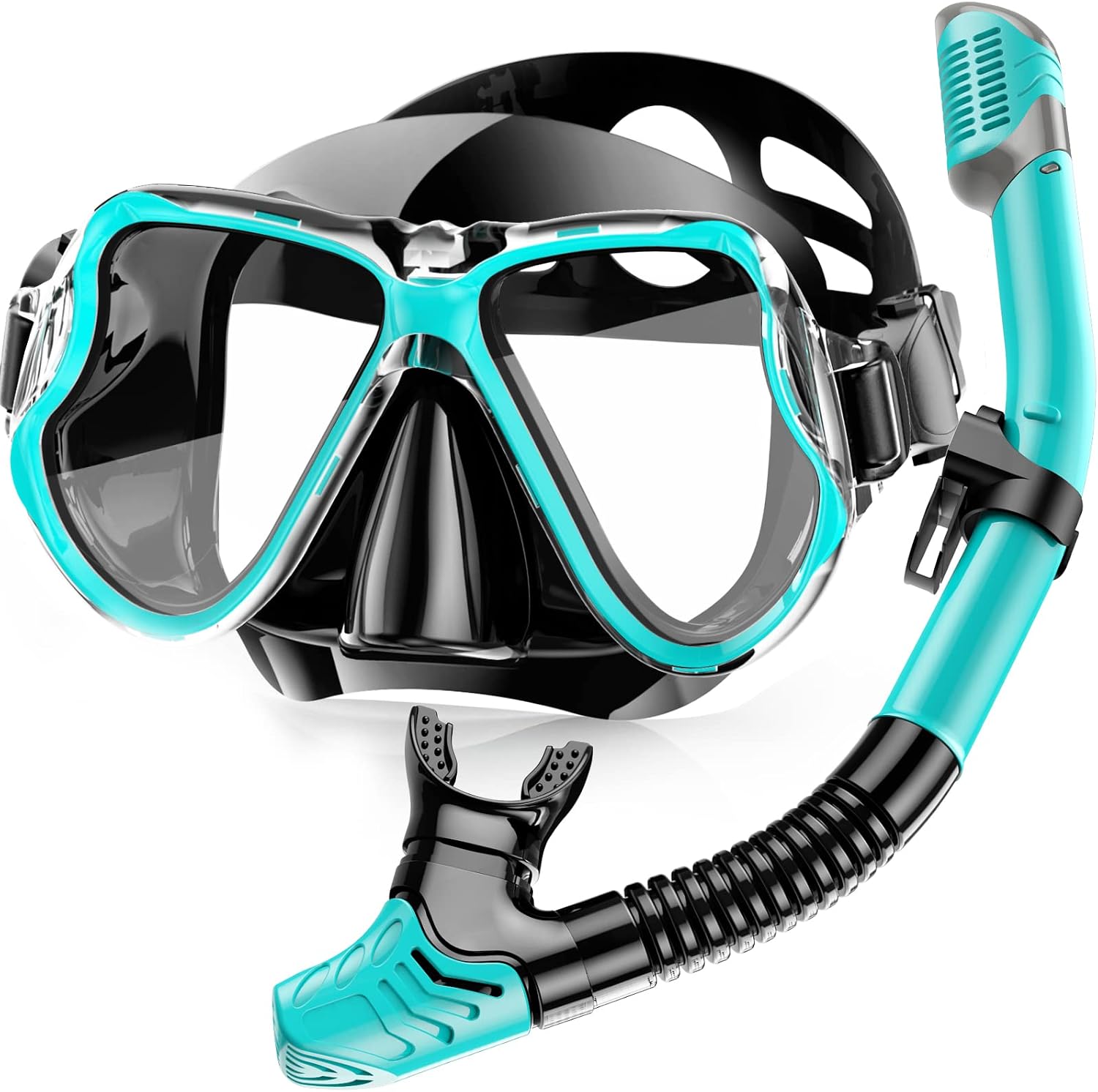 Detalle de Karvipark Dry Snorkel Set panoramic mask for adults 🤿