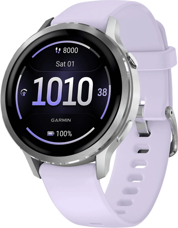 Detalle de Garmin Venu 4 Silber/Lila 41 mm