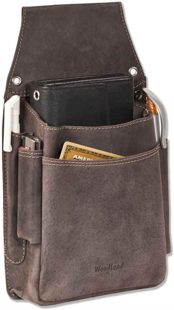 Thumbnail 6 de Woodland Kellnerbörse Holster Büffelleder Dunkelbraun
