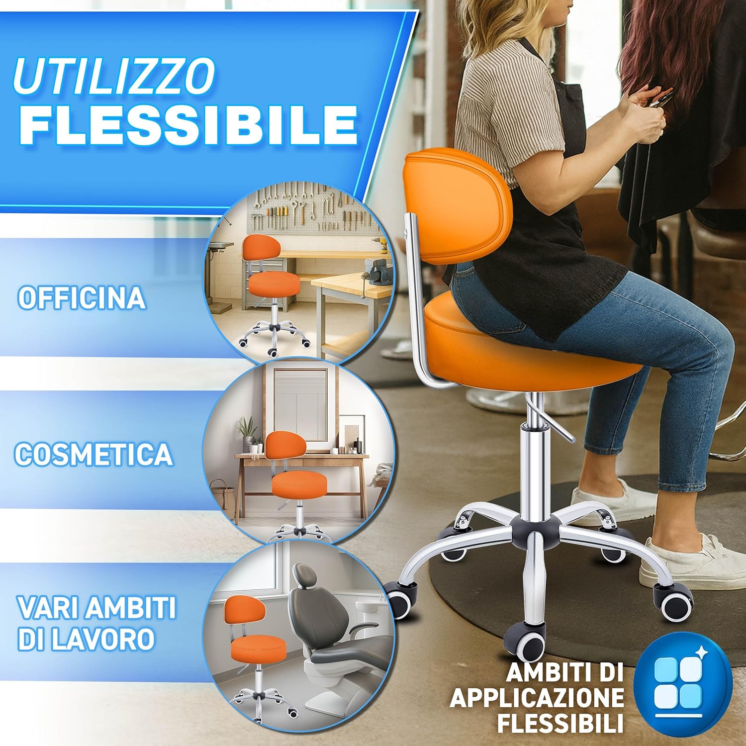 Thumbnail 4 de TRESKO Sgabello regolabile 46–58 cm