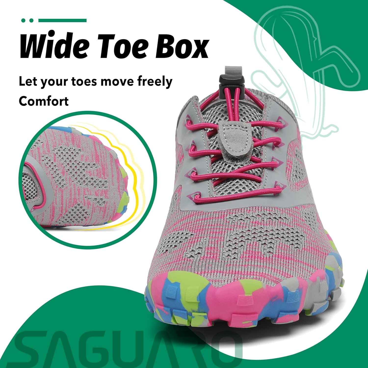 Thumbnail 3 de SAGUARO Chaussures Minimalistes Unisexe pour Fitness, Jogging et Multisports – Indoor & Outdoor