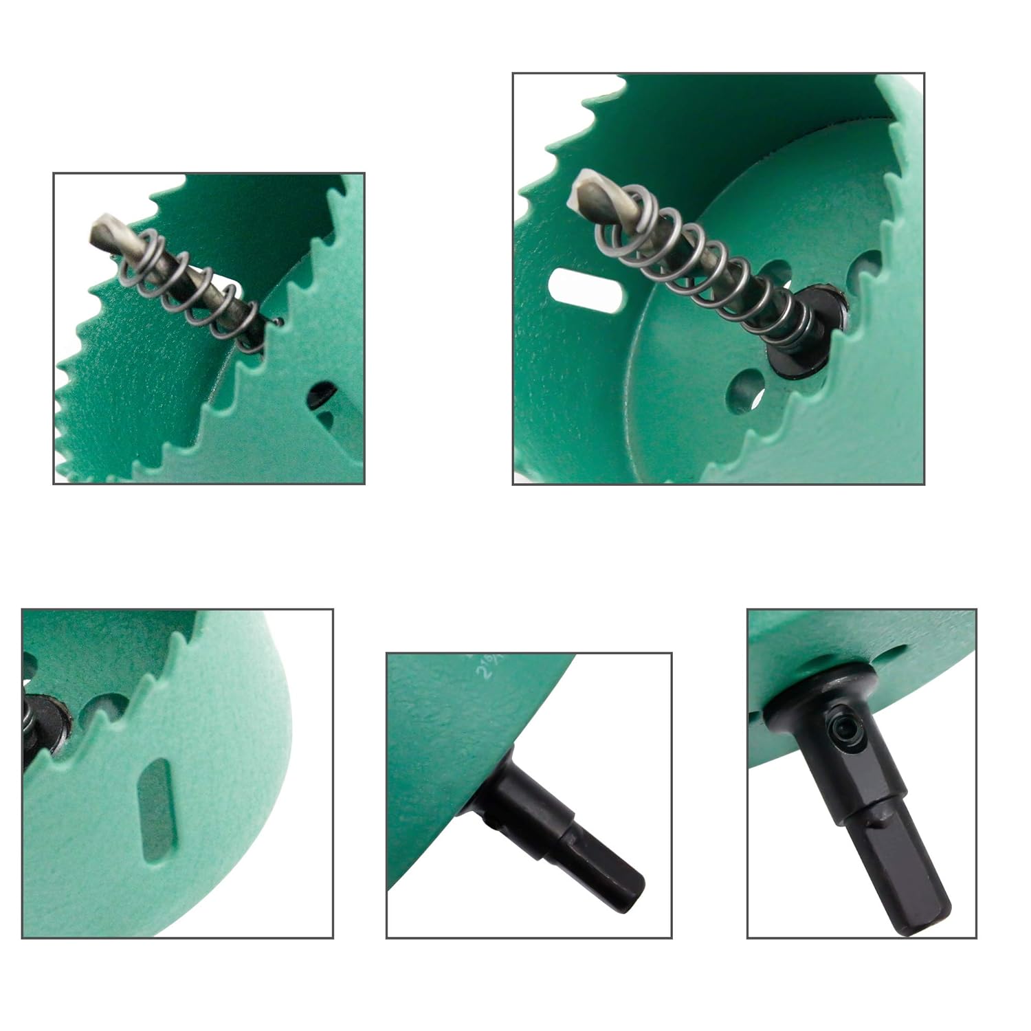 Detalle 2 de Laiwei 70mm HSS bi-metal hole saw (2.7") for wood, plasterboard and metal profiles