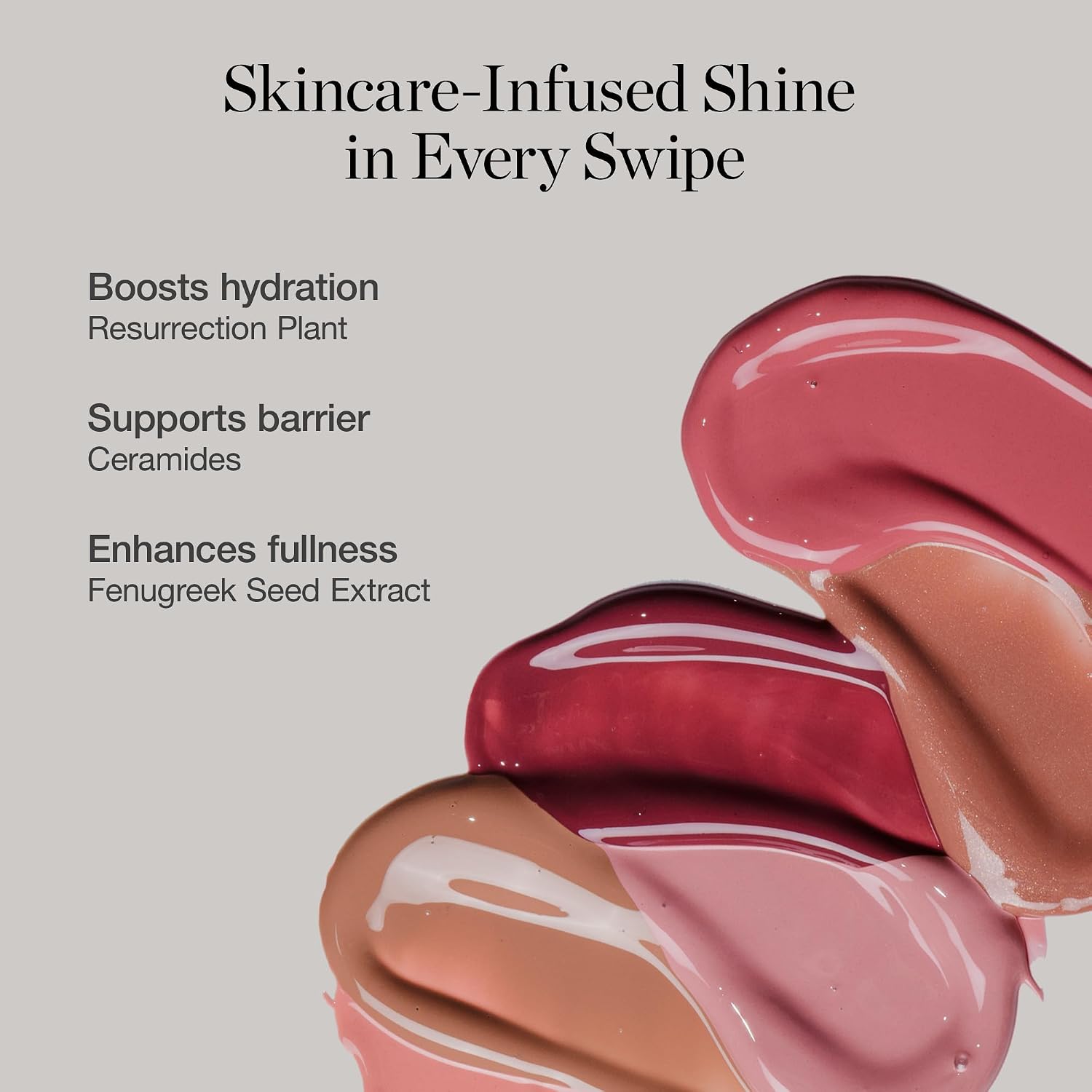 Detalle de Ogee Beyond Clean Lip Gloss Wild Rose ๐