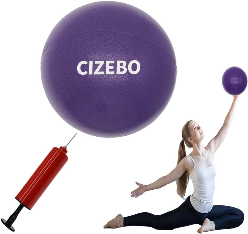 Detalle de CIZEBO CZ-BAll-6IN-U 6-Inch Pilates Ball with Needle Pump, PVC, Purple