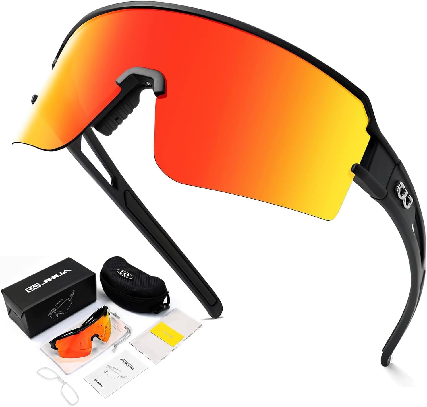 Detalle de SPOSUNE Polarisierte Fahrradbrille – UV400, leichtes TR90, für Mann und Frau
