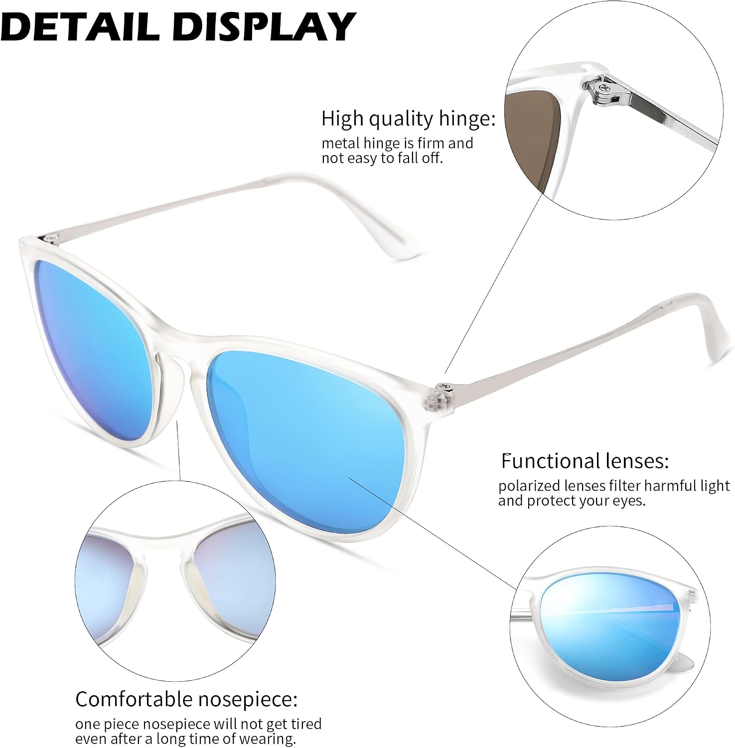 Detalle de Pro Acme Polarisierte Kinder Sonnenbrille – UV-Schutz und Blendschutzfilter für 3–9 Jahre