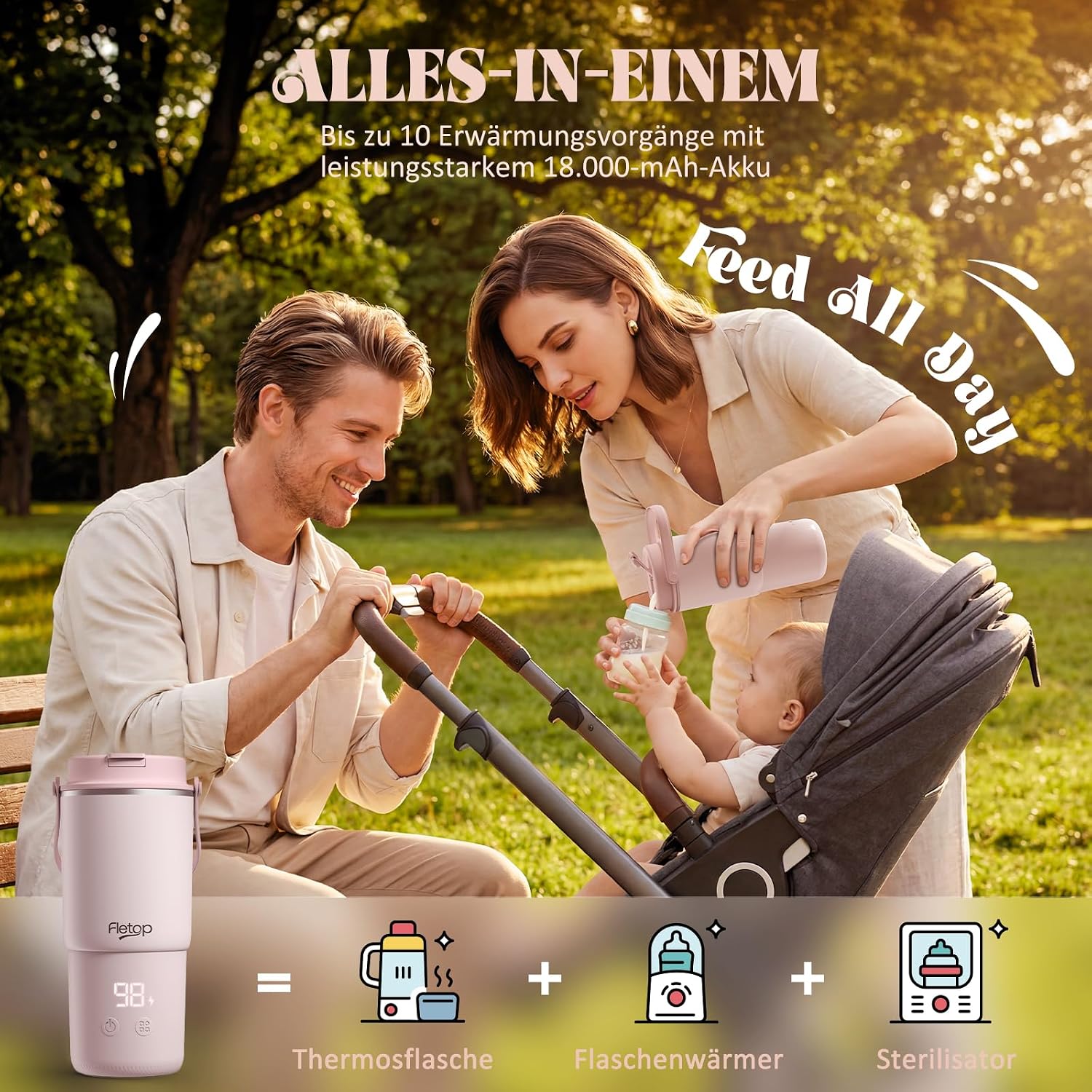 Thumbnail 3 de Tragbarer Flaschenwärmer Baby unterwegs 120 W