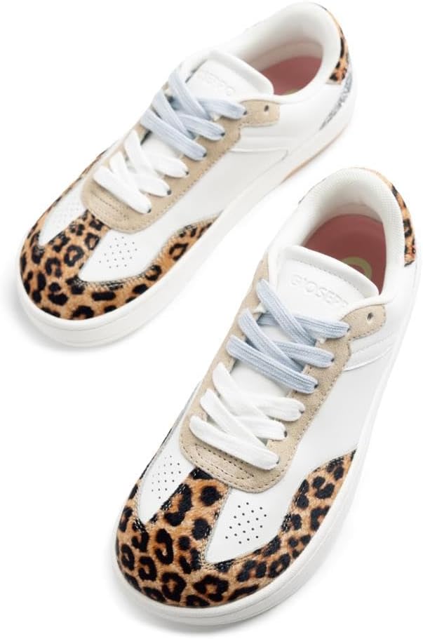 Thumbnail 6 de GIOSEPPO Femme Enkare Basket : baskets cuir à motif zèbre avec touches lumineuses