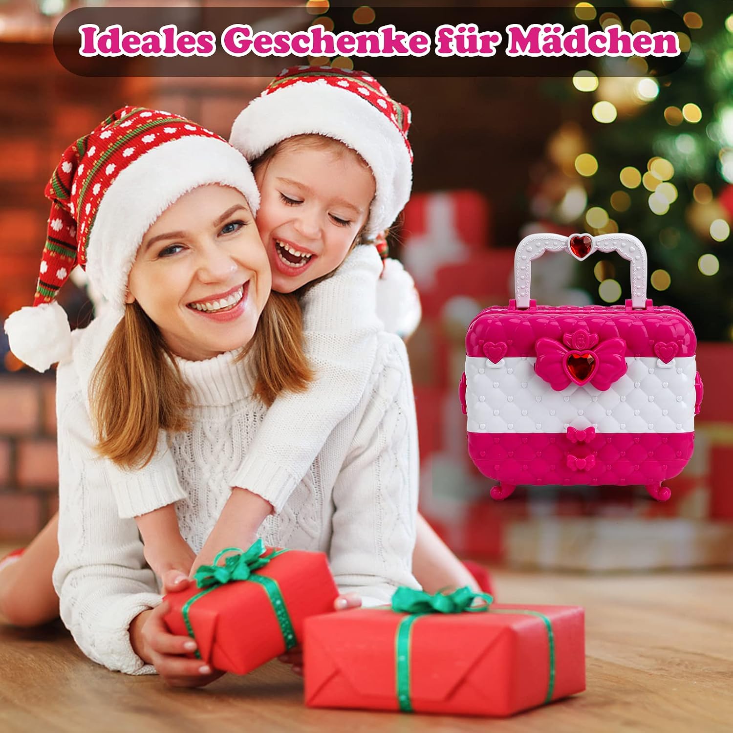 Thumbnail 6 de Kinderschminke Makeup Set Schminkkoffer für Mädchen – waschbar, abwaschbar & mit 55 Zubehörteilen