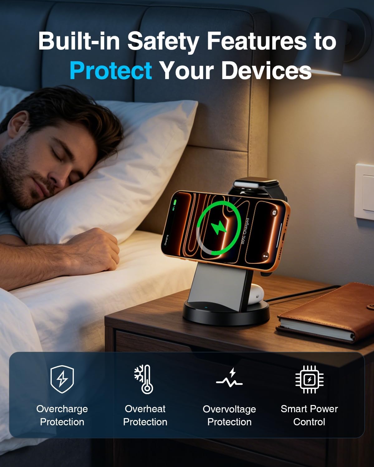 Thumbnail 6 de MagSafe Charger 25W Magnetic 3-in-1 Wireless Charging Station for Apple (Phone, Watch, AirPods)