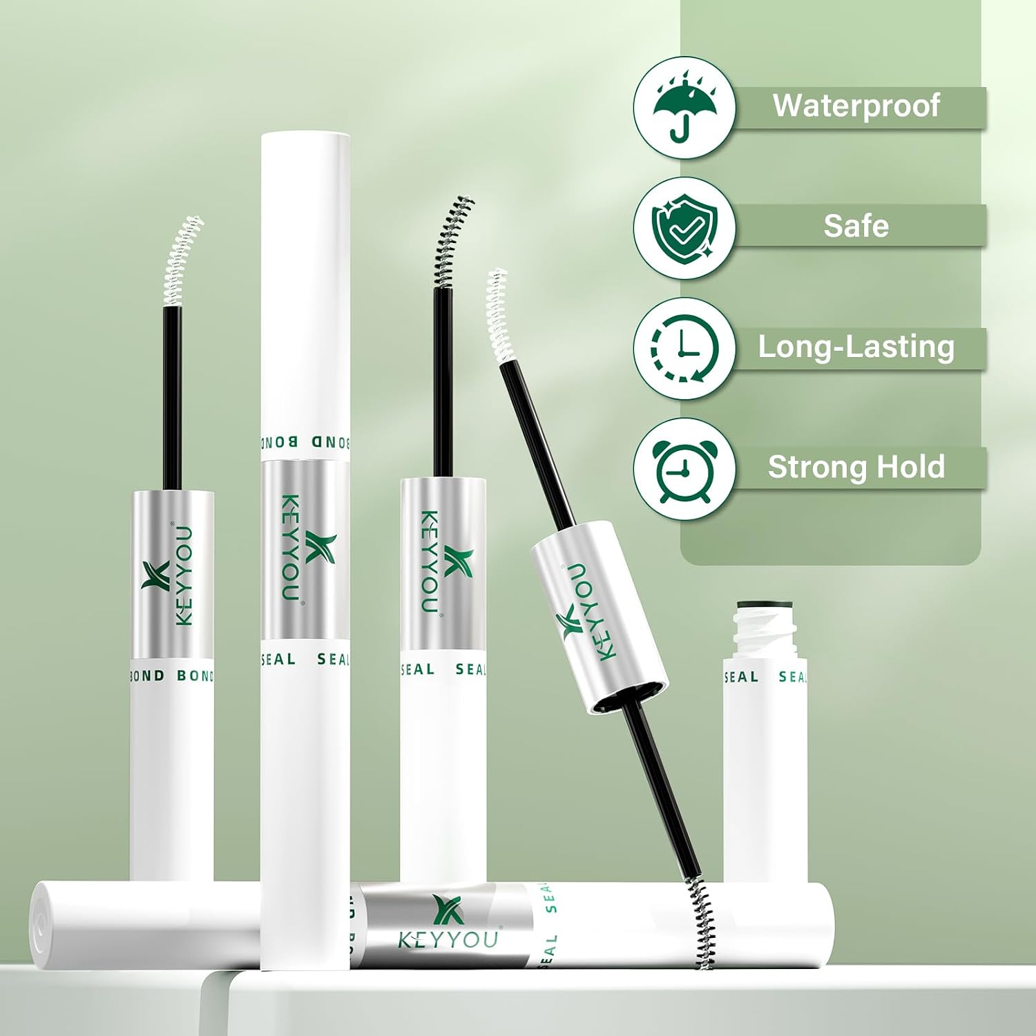 Detalle 2 de KEYYOU 10ml White Lash Bond and Seal for Waterproof Lash Clusters