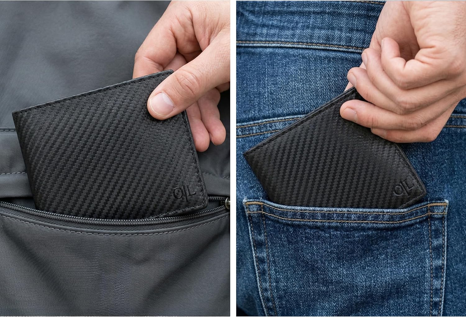 Thumbnail 5 de Oak Leathers Black Wallet 9‑slot RFID