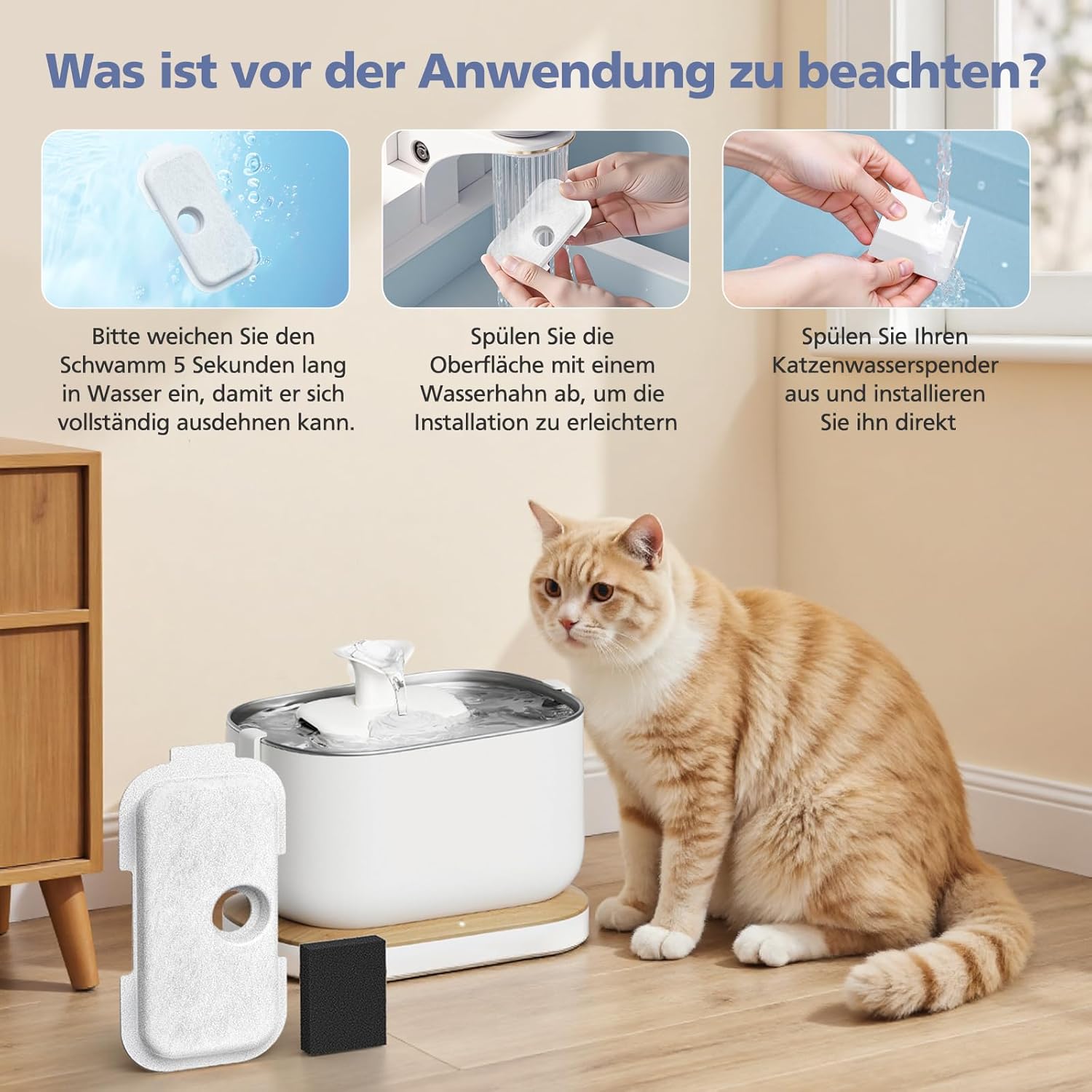 Thumbnail 5 de 16er-Pack Katzenbrunnen Filter für PETLIBRO Dockstream – kompatibel mit PLWF005, PLWF105, PLWF115 & PLWF305