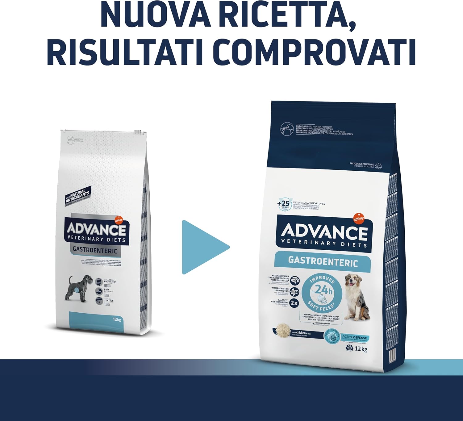 Detalle de Advance Veterinary Diets 1 Gastroenteric per cani, 12 kg