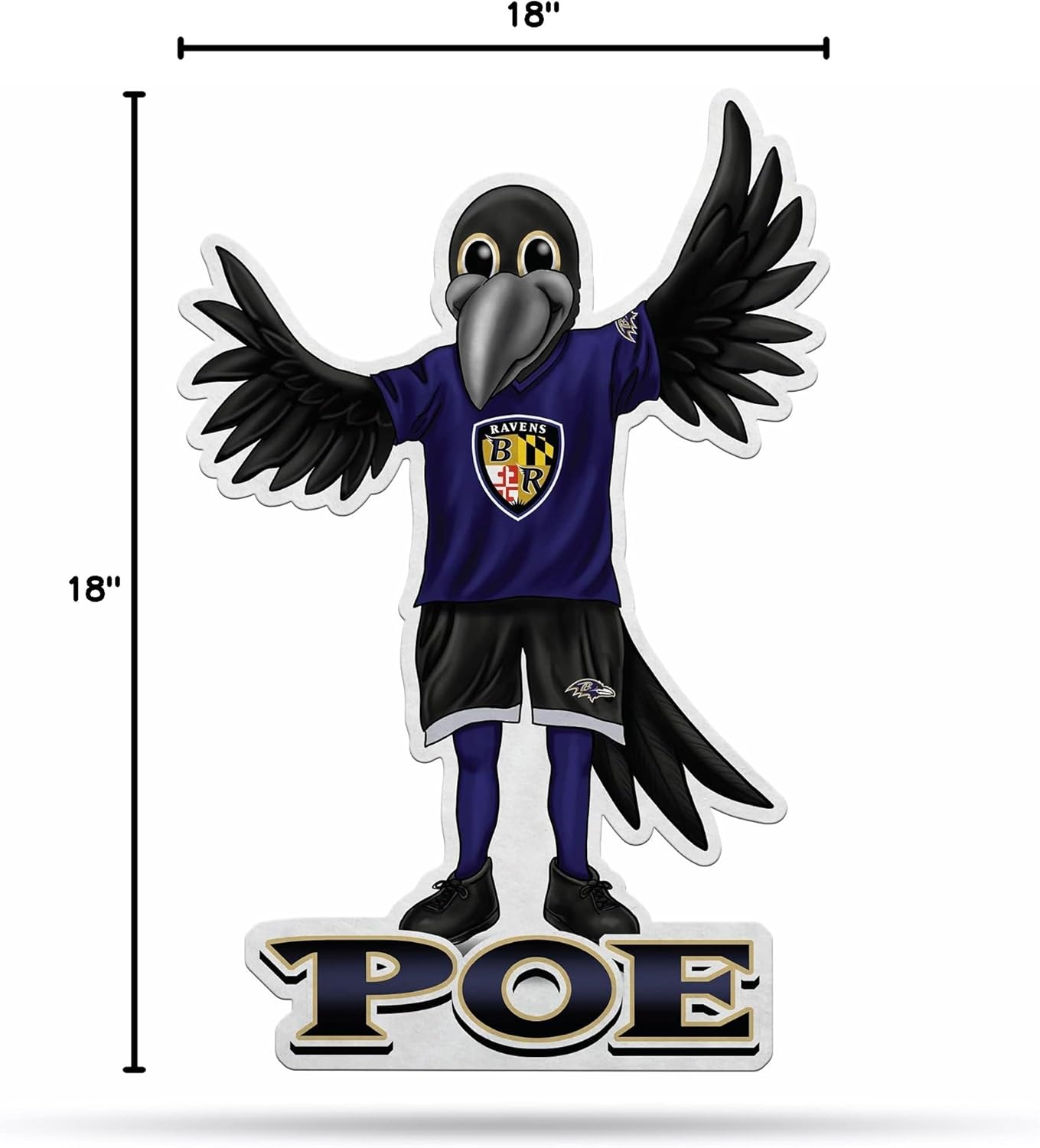 Thumbnail 4 de Rico Industries NFL Football Mascot Shape Cut Pennant (Soft Felt, EZ to Hang) for Home & Living Room Décor
