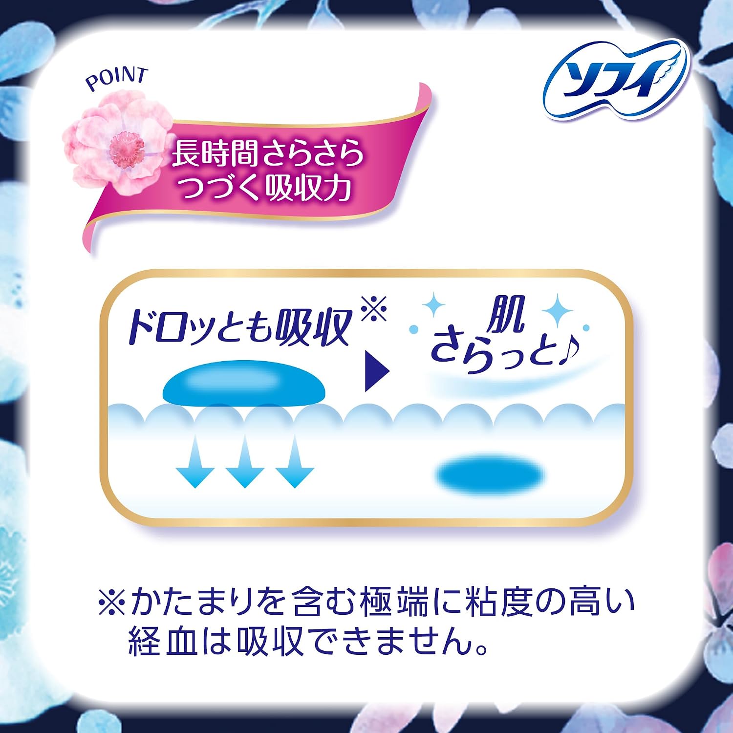 Detalle 2 de ソフィ 4537689833675 はだおもい 生理用ナプキン 極うすスリム・羽つき 29cm 39枚