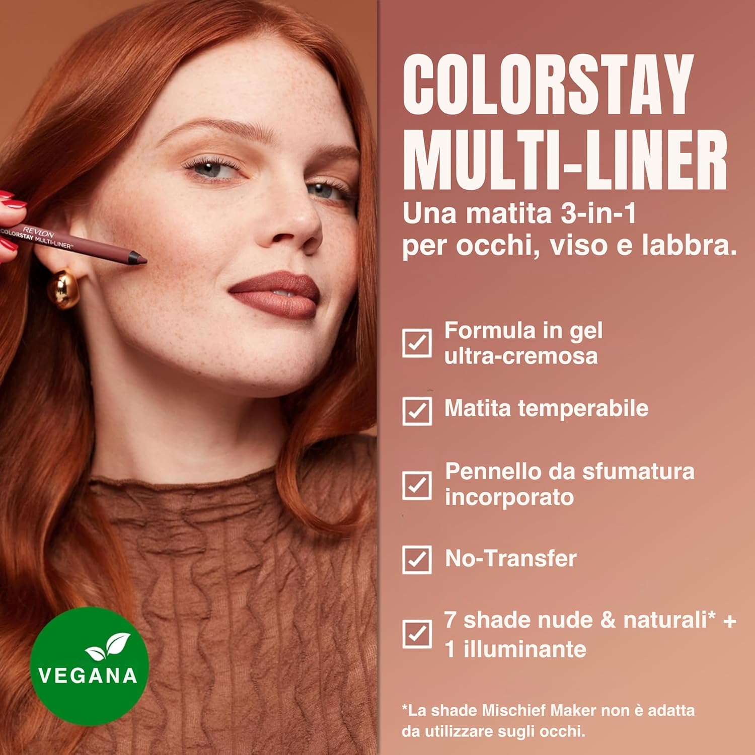 Thumbnail 2 de Revlon ColorStay Multi-Liner: Matita multiuso vegana con pennello integrato