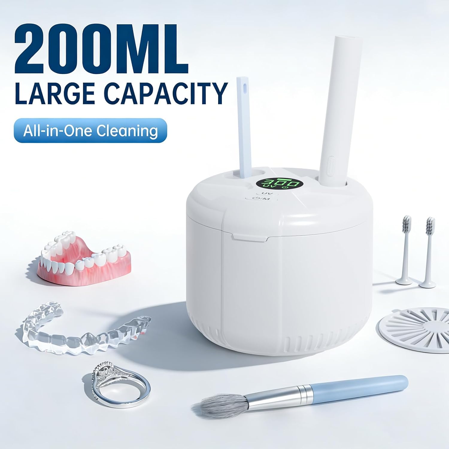 Detalle de Ultrasonic Retainer Cleaner Machine, 45kHz – 200ML Capacity