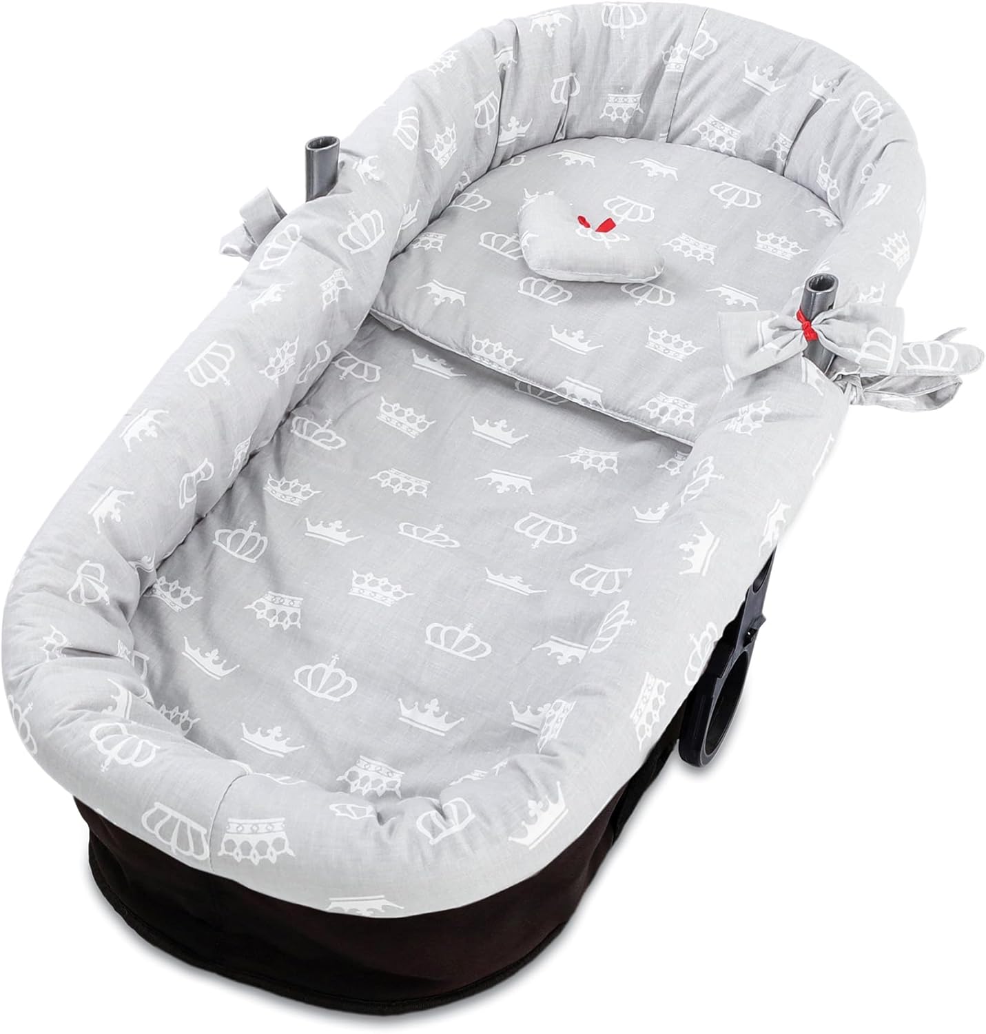 Thumbnail 6 de Set 3 accessori per navicella neonato: inserto, nido e materassino in cotone morbido