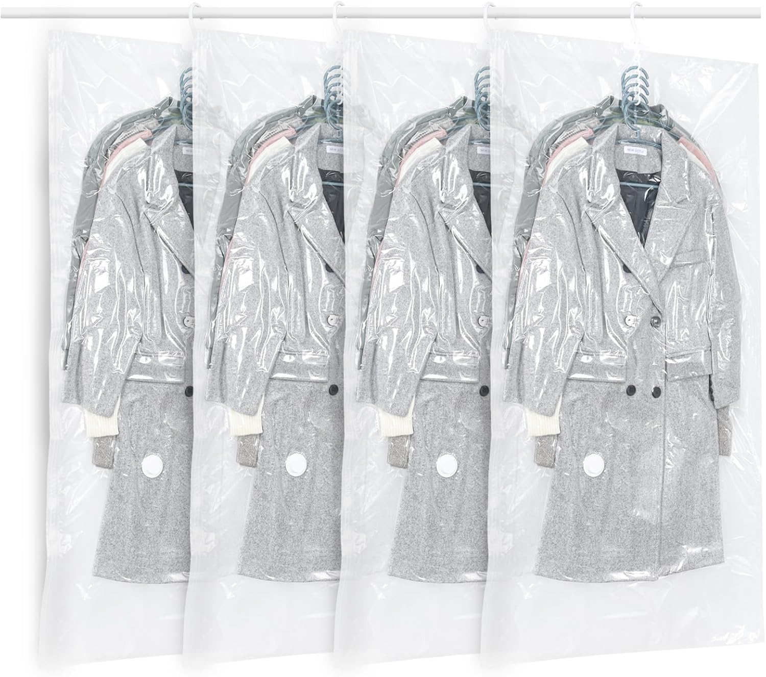 Thumbnail 6 de ZWMYF vakuumförvaringspåsar 60 × 40 cm, 6-pack med turboventil