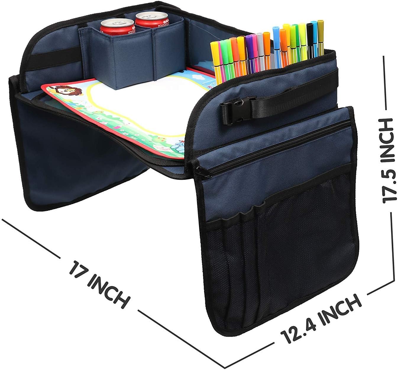Thumbnail 1 de Becko US Fondear Children’s Travel Tray: Portable Car Seat Tray for Snacks, Games and Drawings