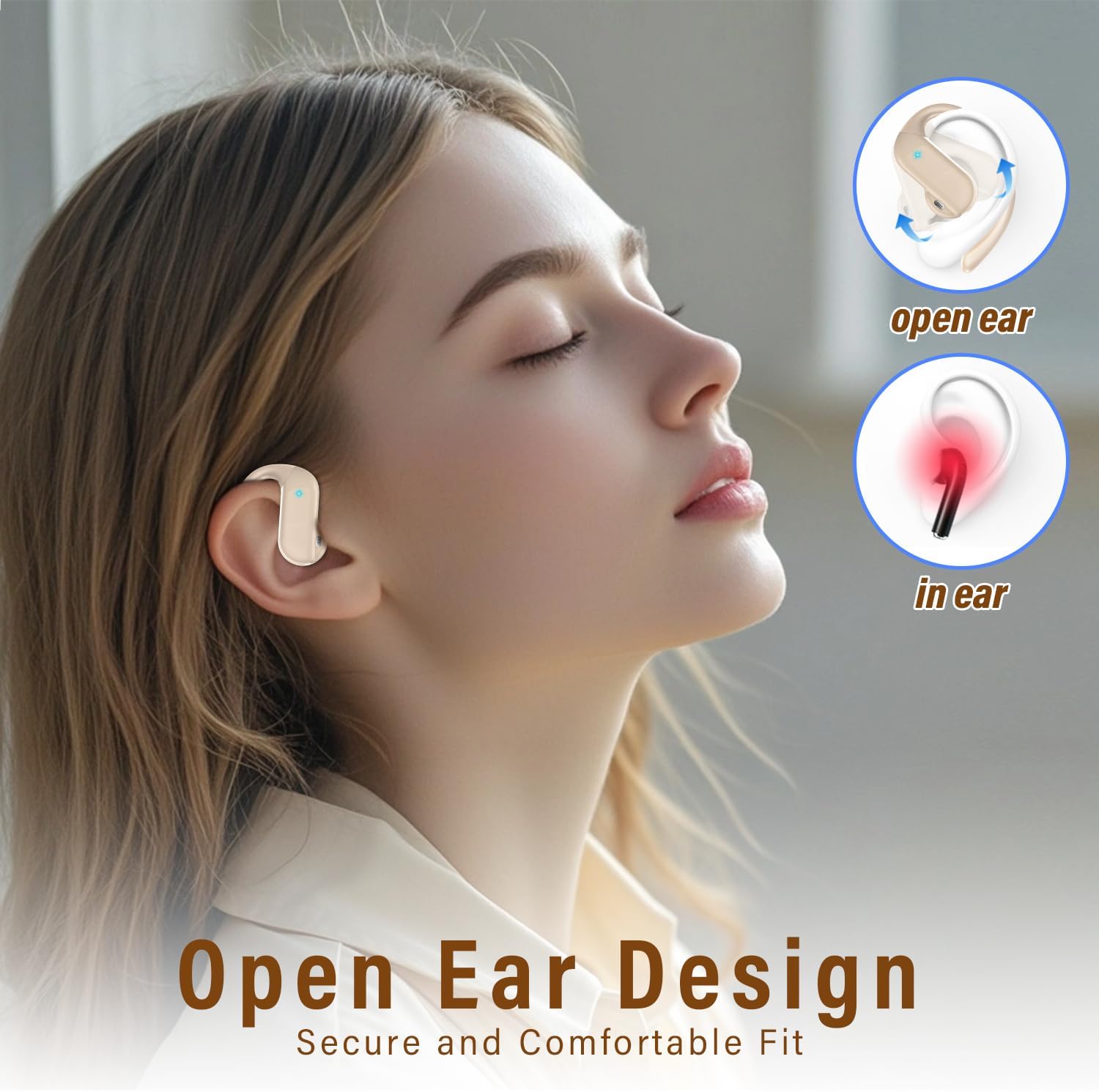 Thumbnail 6 de AI Écouteur Traducteur Instantané 3 en 1 — Bluetooth 5.4, 165 langues, 42h, ENC, Open Ear
