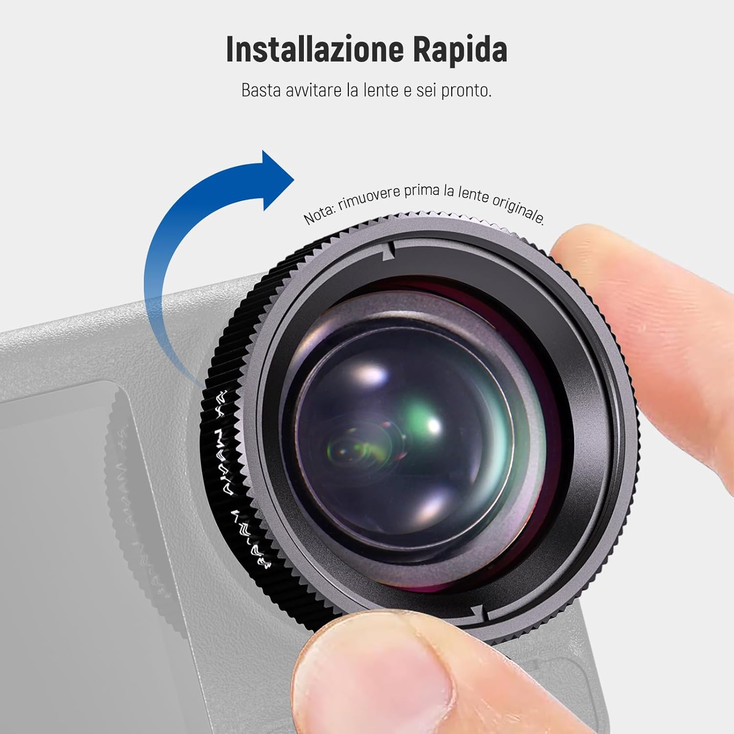 Detalle de NEEWER Obiettivo Macro 2X per DJI Osmo Nano / Action 5 Pro / Action 4 (LS-68) per riprese ravvicinate