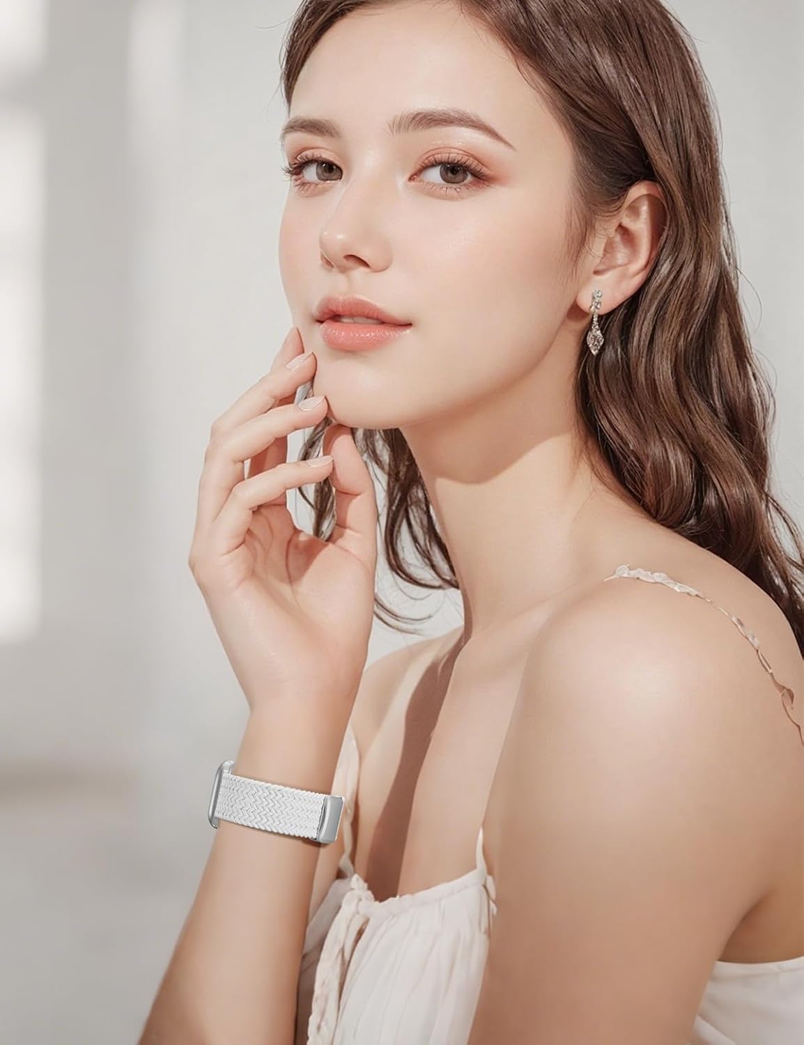 Thumbnail 5 de Braided Stretchy Band for Apple Watch by SuperNaNa — Nylon Solo Loop with Magnetic Clasp (38–49mm)