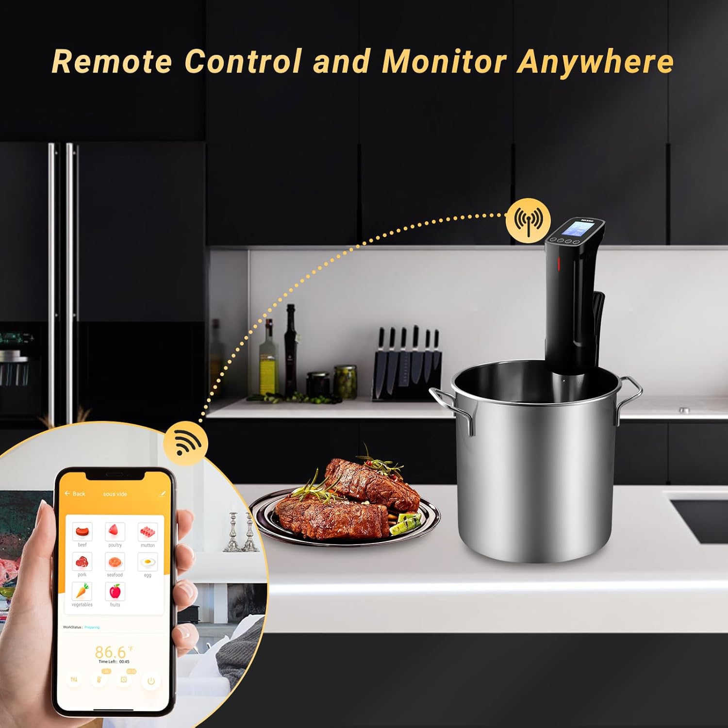 Detalle 2 de INKBIRD ISV-100W sous vide 1000W