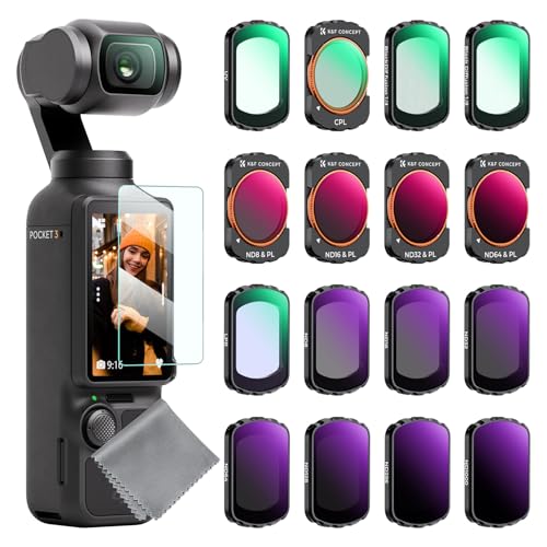Detalle de K&F Concept Osmo Pocket 3 Filter-Set 16-teilig 🎥