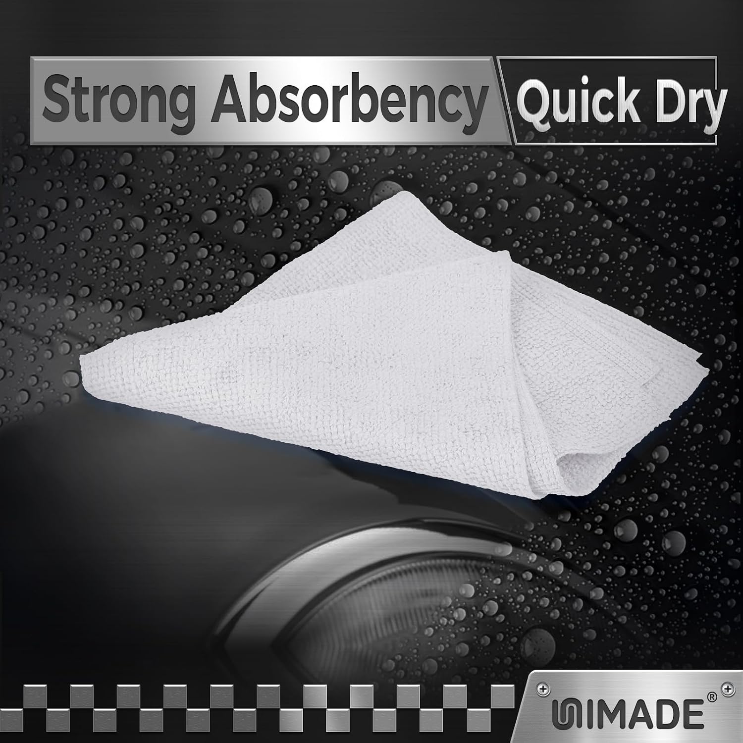 Detalle 2 de UNIMADE Shop Towels 100 Pack microfiber shop towel 🧽