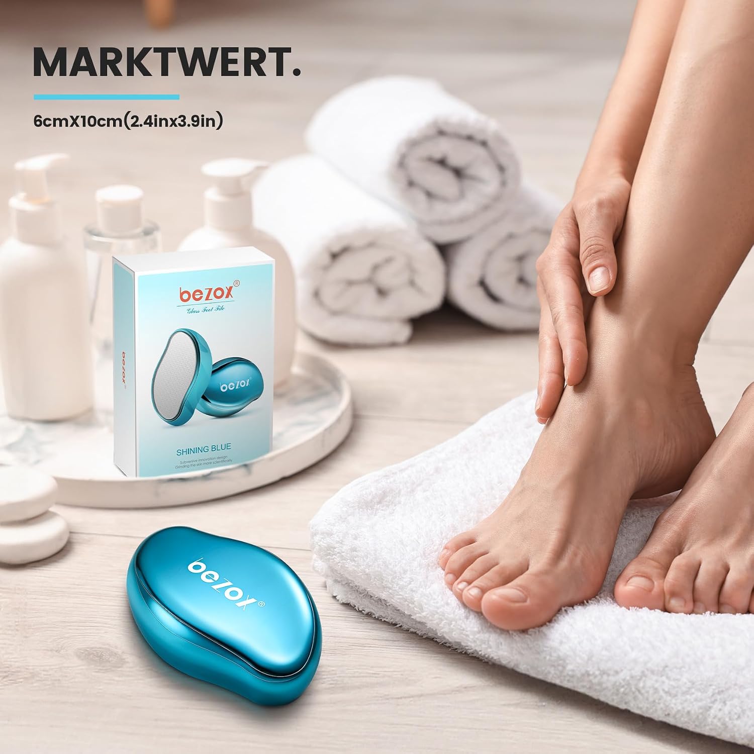 Thumbnail 6 de BEZOX 2in1 Nano Glas Hornhautentferner – Premium Hornhautfeile