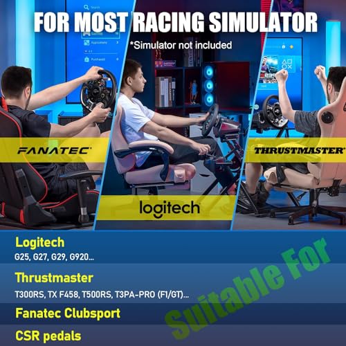Detalle de GTPLAYER Soporte de volante para G923/G29/G920/T300RS/RS500 con inclinación y altura ajustable