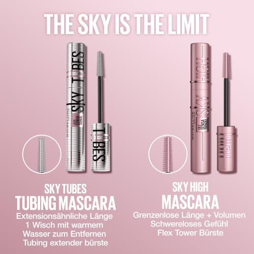 Thumbnail 14 de Maybelline Sky Tubes Mascara – Tubing-Formel für extreme Länge, sanftes Entfernen & Pflege