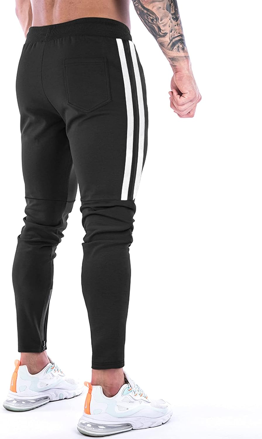 Detalle 1 de Suwangi Pantaloni Tuta Uomo Slim Fit con Tasche Zip
