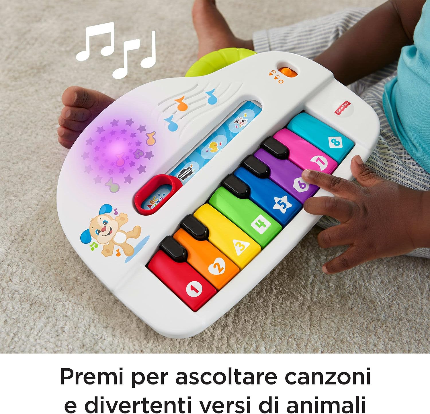 Detalle 2 de Fisher-Price Pianoforte Cagnolino 6 mesi 🎹