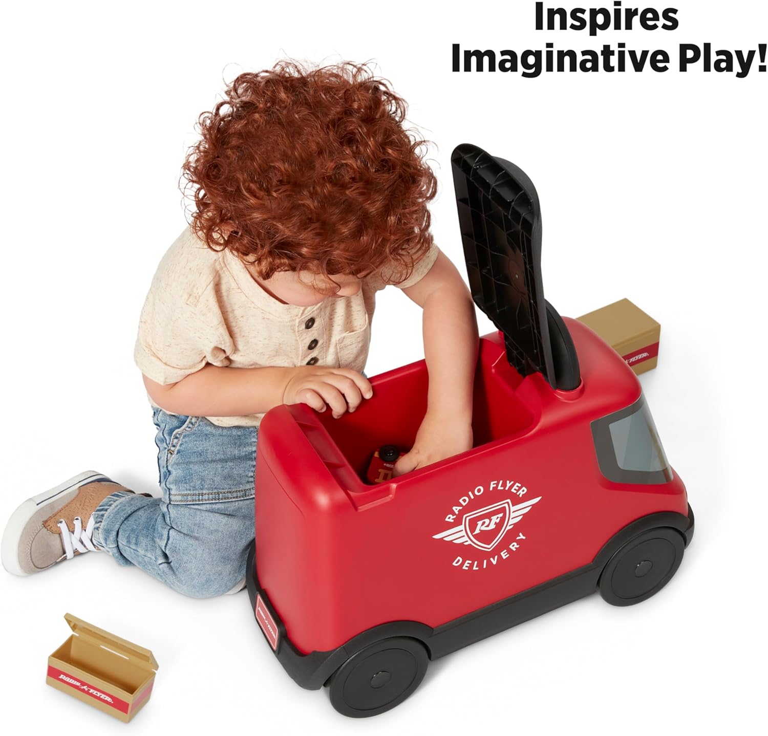 Thumbnail 4 de Radio Flyer Ride & Deliver Truck – Rutschfahrzeug für Kleinkinder ab 2 Jahren