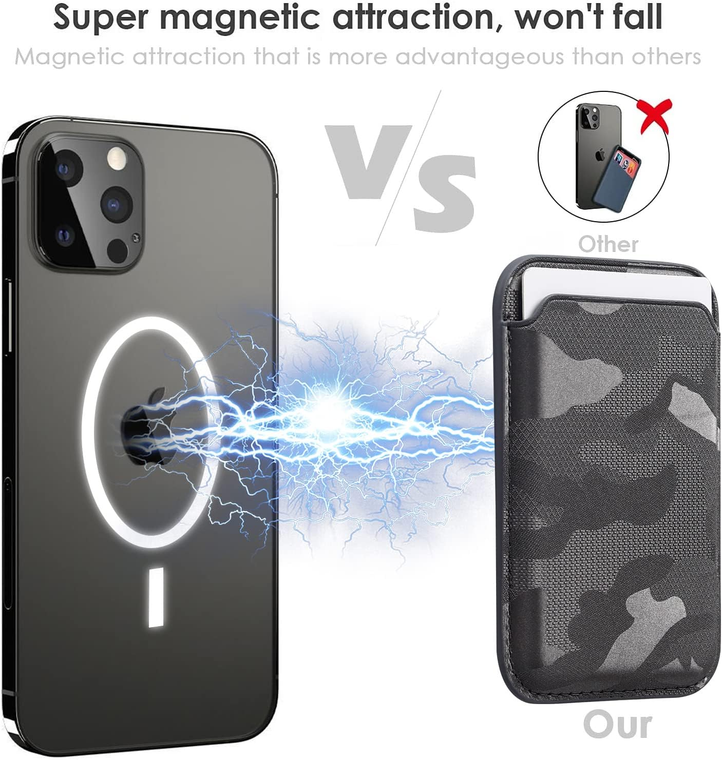 Thumbnail 1 de WALLFID Porte-cartes MagSafe, cuir RFID