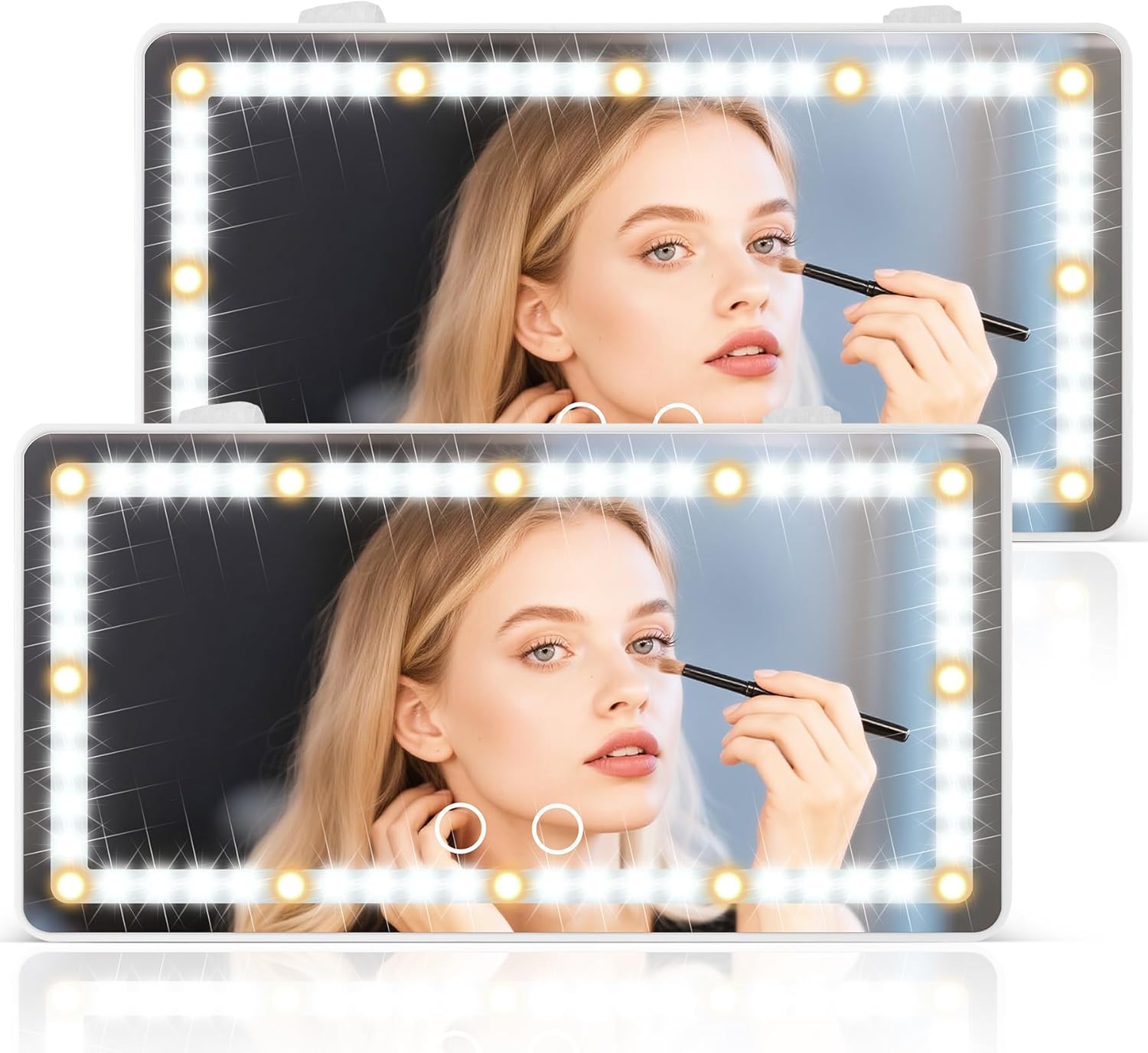 Thumbnail 6 de SINGARO Car Sun Visor Vanity Mirror 60 LEDs