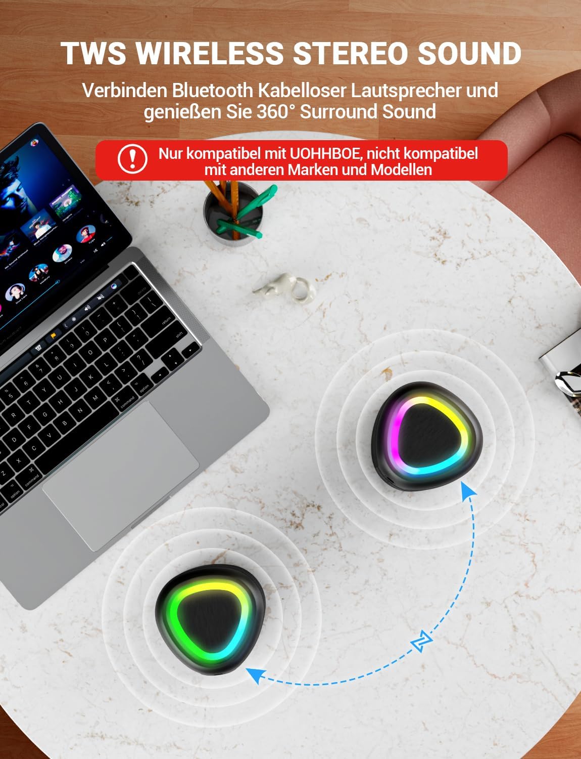 Detalle de UOHHBOE Bluetooth Lautsprecher 15W