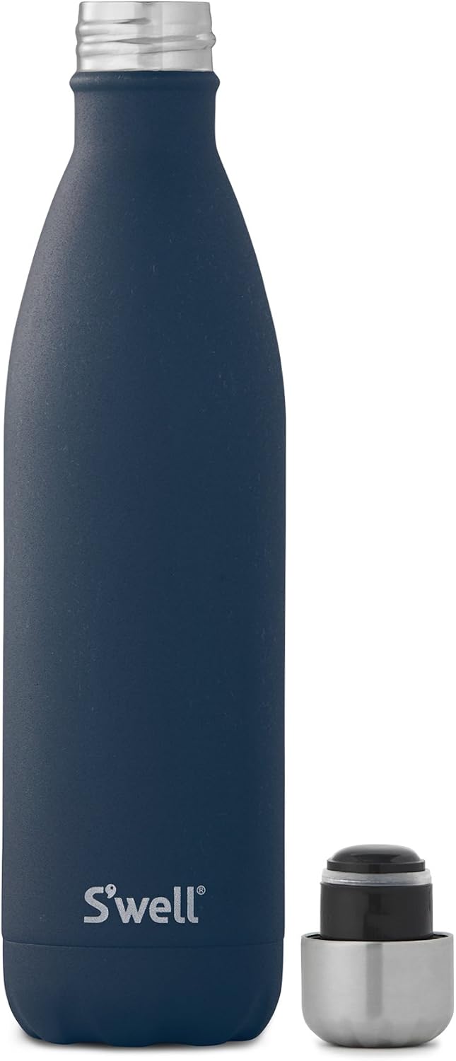 Detalle 1 de S'well Azurite 500ml Insulated Stainless Steel Bottle for Hot and Cold Drinks