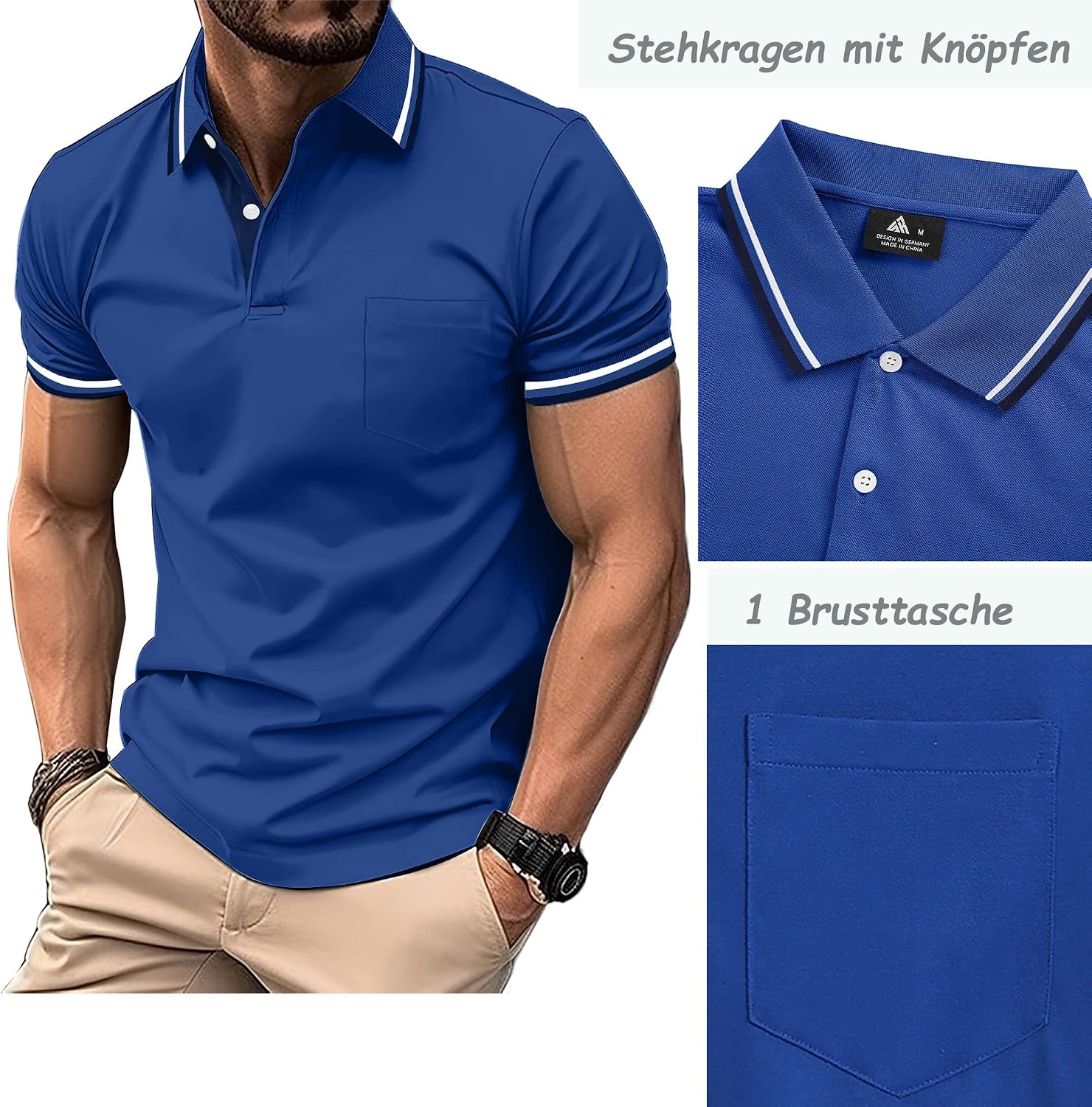 Thumbnail 3 de LLdress lot de 3 polos de golf respirants