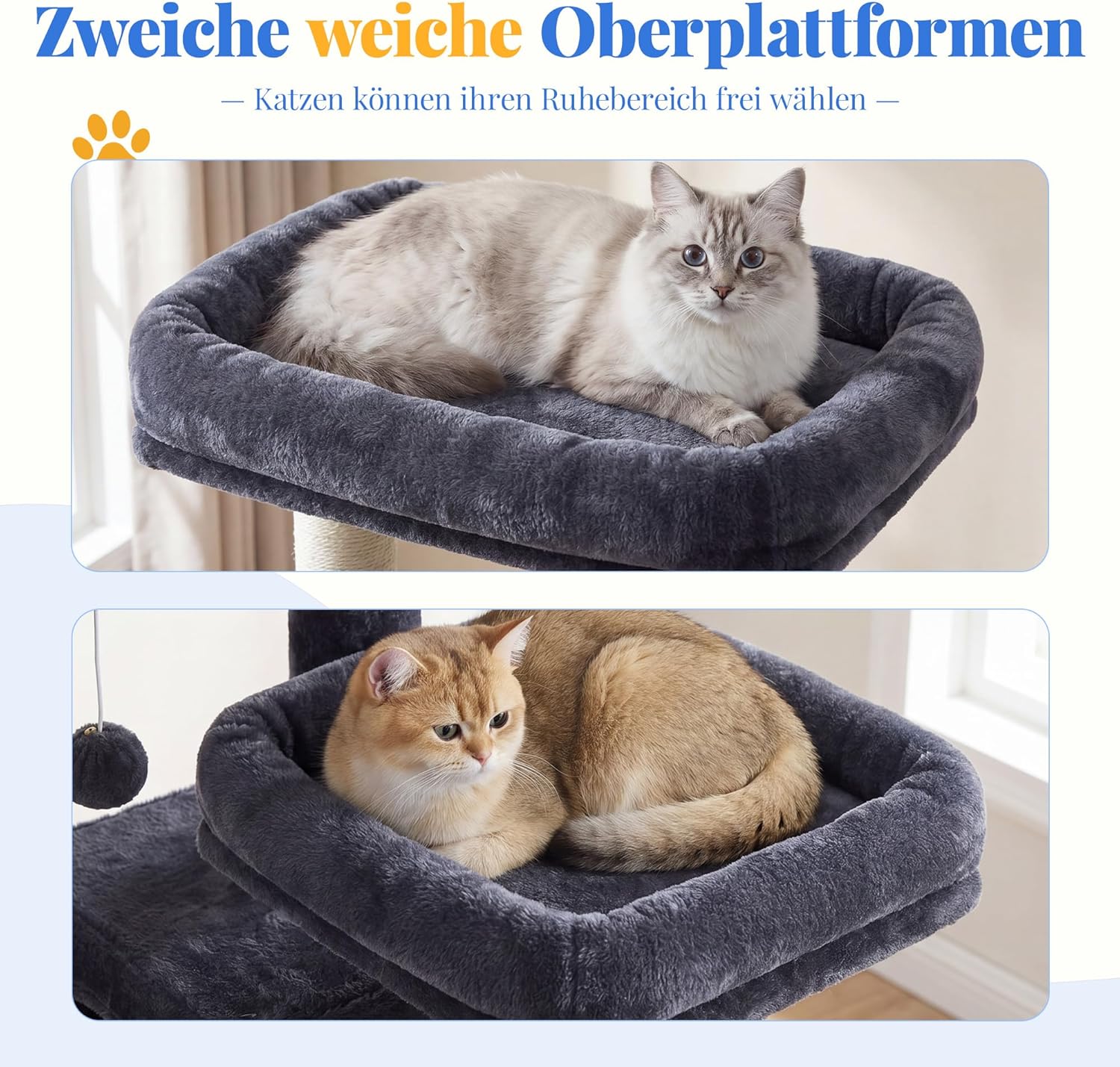 Detalle 2 de Hey-brother Katzenkratzbaum 188 cm XXL