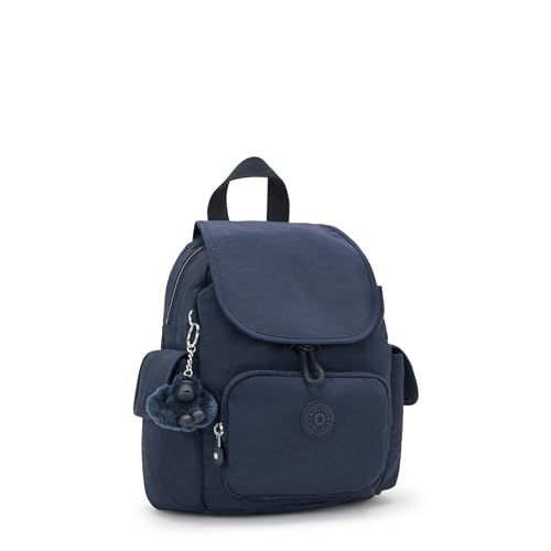 Detalle de Kipling City Pack Mini Mochila Pequeña Blue Bleu 2 – compacta, práctica y con el toque icónico de Kipling