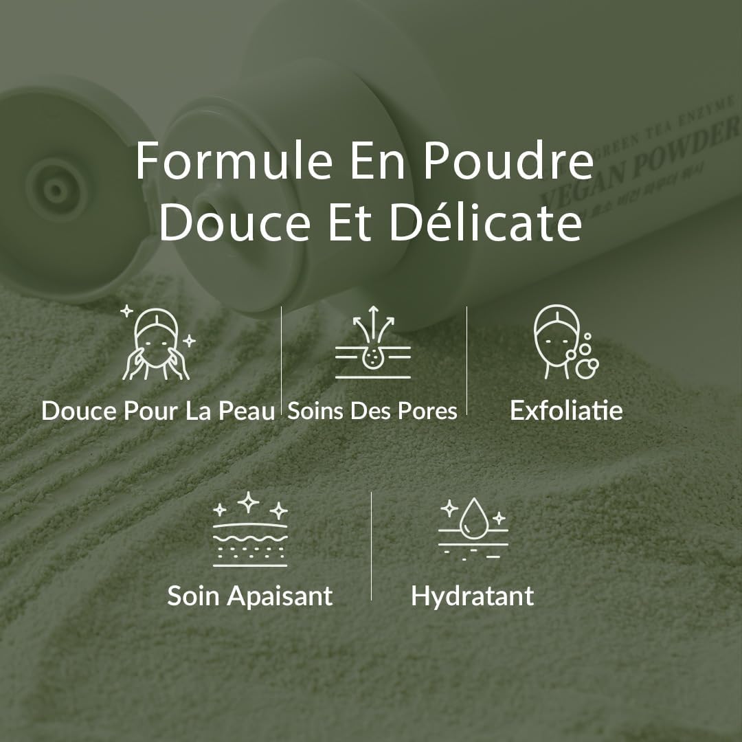 Thumbnail 4 de Village11Factory Clear Green Tea Enzyme Vegan Powder Wash (60 g) – Nettoyant en poudre au thé vert & papaye