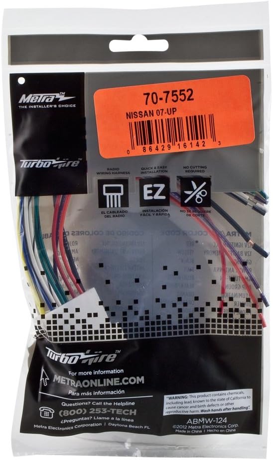 Detalle 2 de Metra radio wiring harness 70-7552