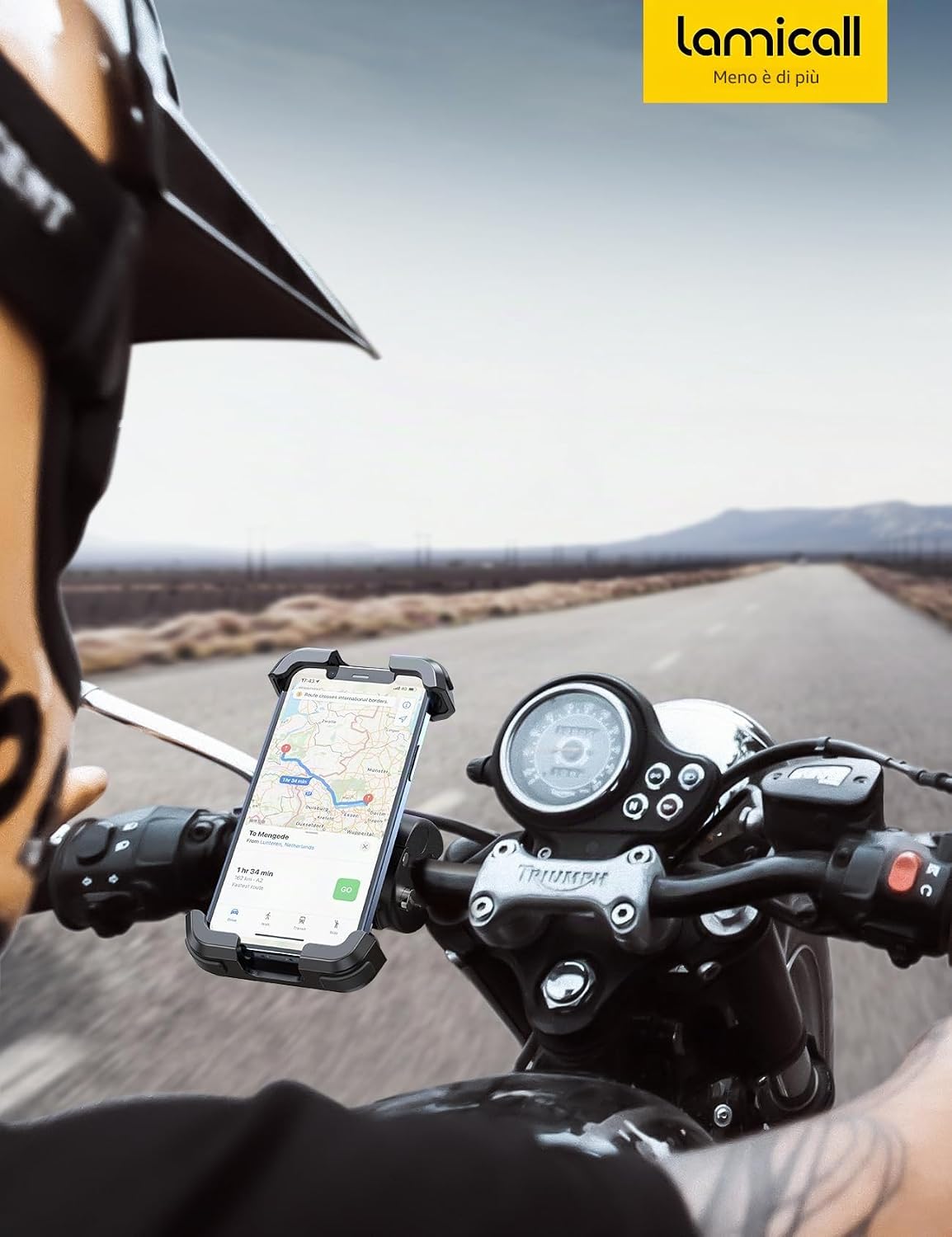 Thumbnail 6 de Lamicall supporto telefono bici con clip manubrio e rotazione 360° (smartphone 4,7–6,8")