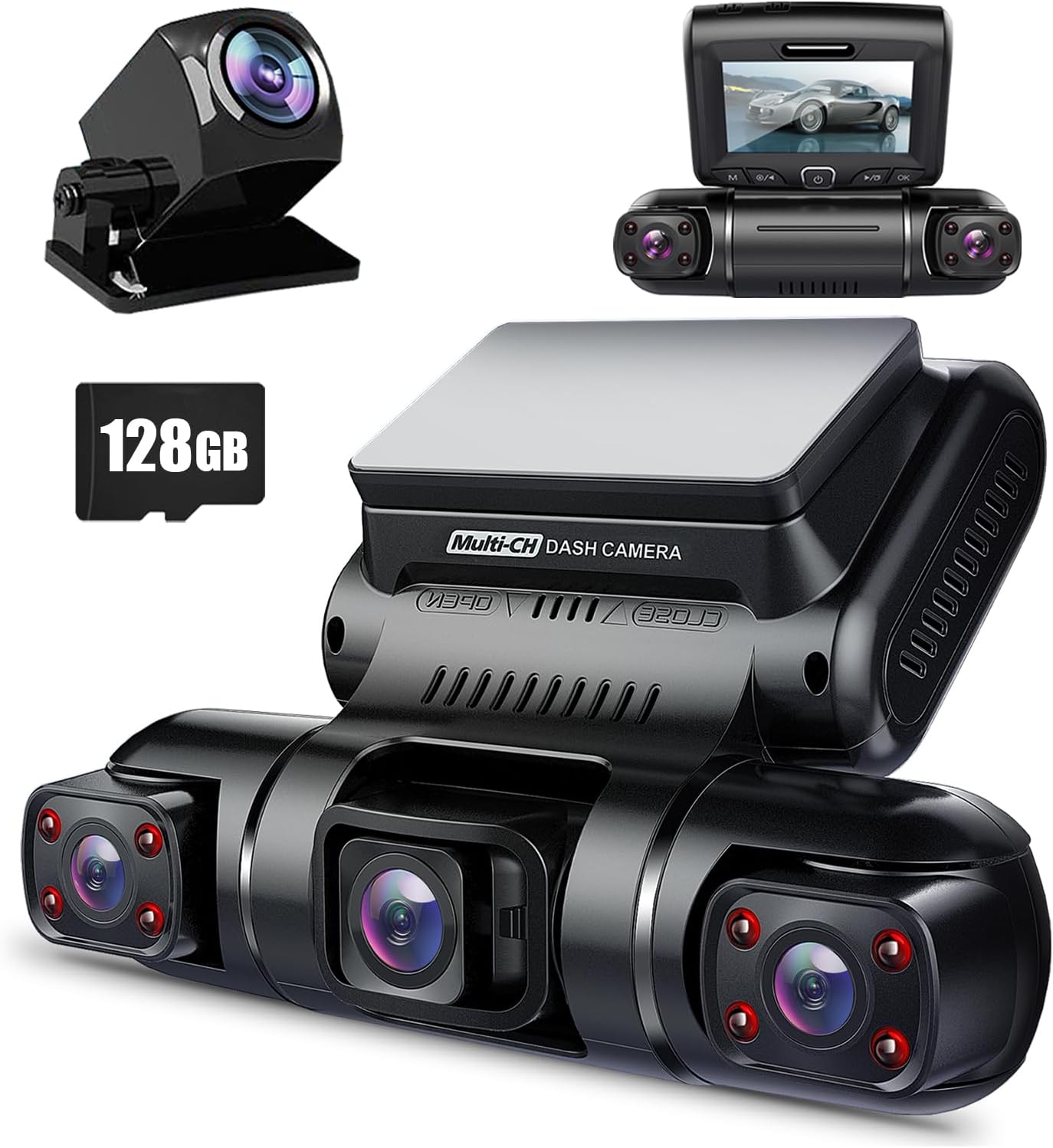 Detalle de PRUVEEO 360 Dash Cam 4-Channel ⚙