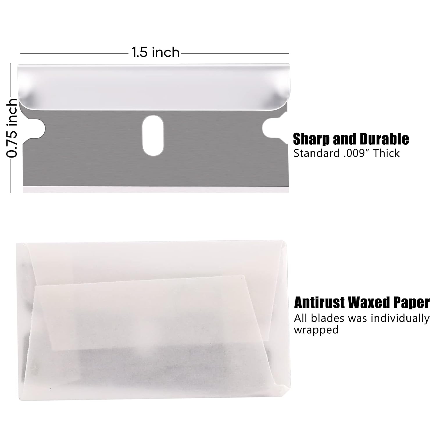 Thumbnail 6 de REXBETI 100PCS Single Edge Razor Blades for Scrapers