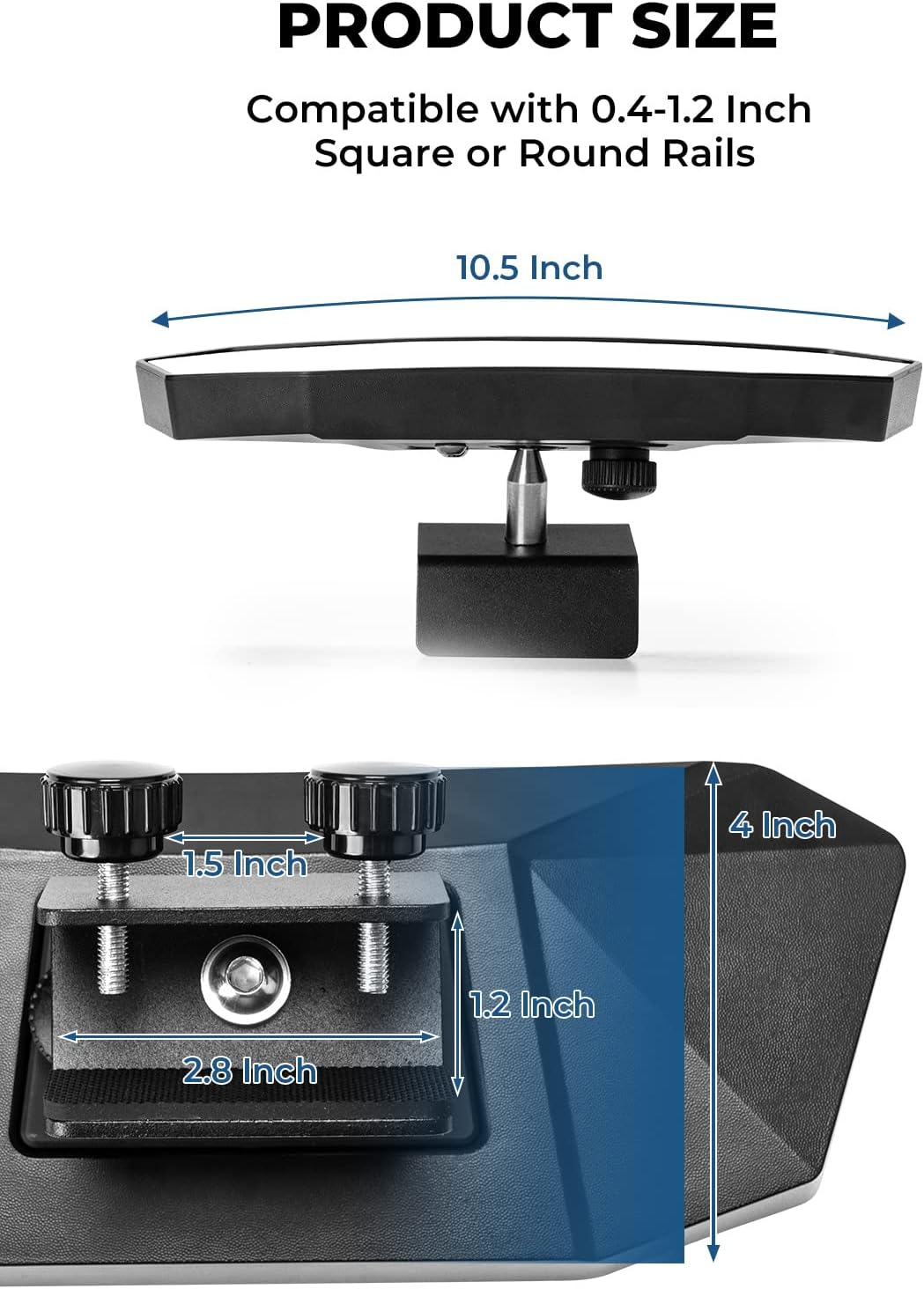 Thumbnail 4 de KEMIMOTO Boat Mirror 10.5 in